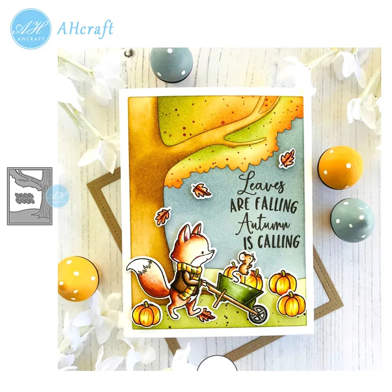 AHcraft дубовая фоторамка металлические режущие штампы для скрапбукинга бумаги