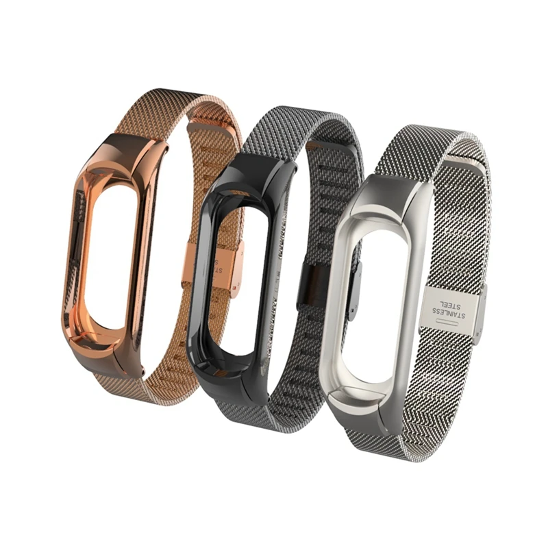 Сменный Браслет mi band 3, металлический ремешок на запястье, браслет из нержавеющей стали, браслет mi Band 3, ремешок для Xiaomi mi band 3, аксессуары