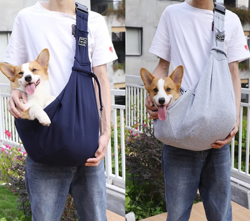 Pet Dog Bags Outting Carry Travel Bag for Cat Carrier Bags Shoulder Adjustable Pet Sling Backpack for Dogs Protector
