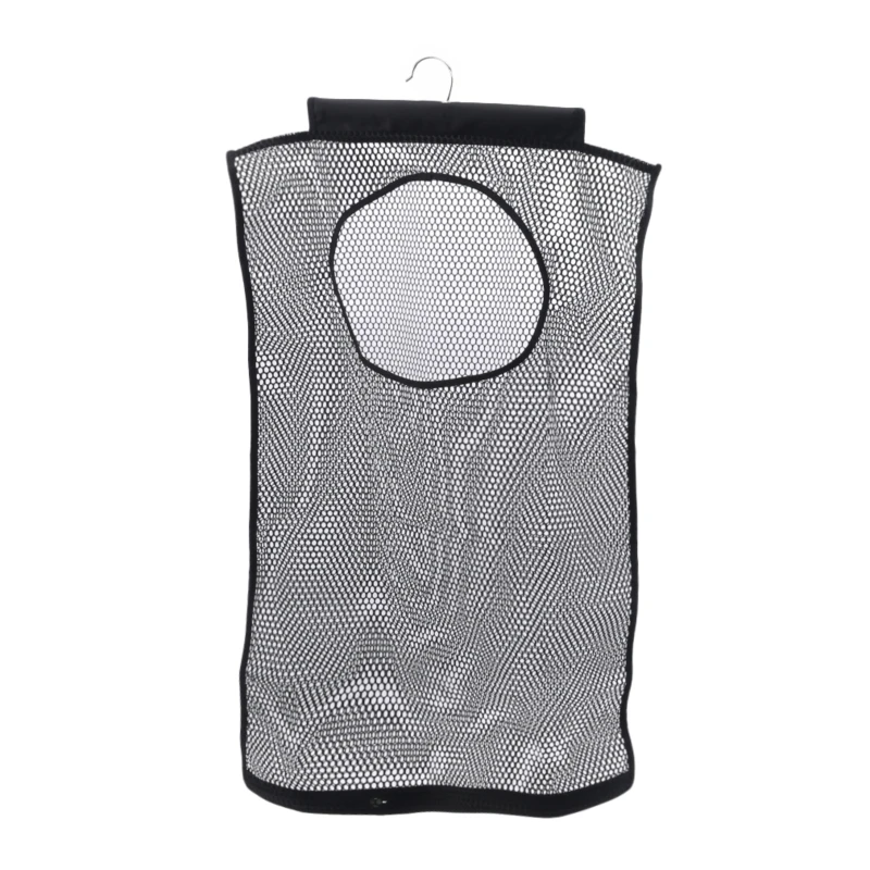

High Quality 1PCS Mesh Laundry Hamper Folding Hanging Storage Basket Portable Durable Space Saving Bag Suitable For Cleaning