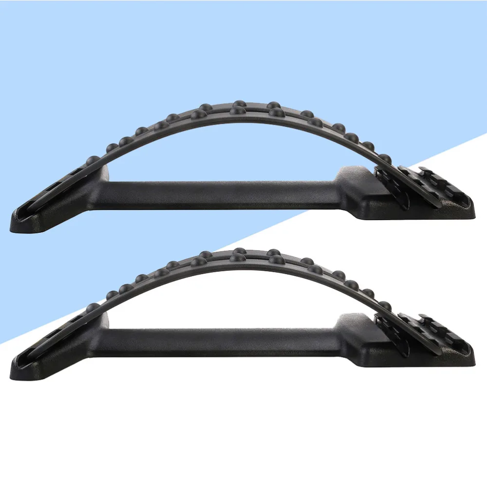 

2Pcs Professional Spine Pain Relief Lumbar Traction Stretching Device Waist Spine Relax Back Board (Non-magnetic Style,