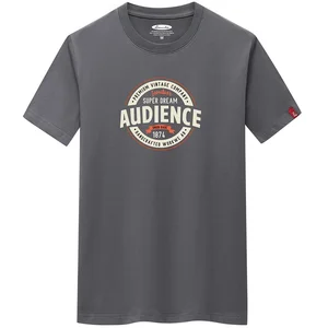 JFUNCY 100% Cotton T-shirt Summer Men's Tops Short Sleeve Letter Print Tshirt S-6XL Plus Size Man Loose T Shirt Men Casual Tees
