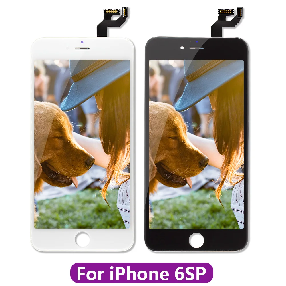 Белый и черный AAAAA абсолютно для iPhone 6 6G ЖК-дисплей кодирующий преобразователь сенсорного экрана в сборе для iPhone6 4,7 ''без битых пикселей+ подарок