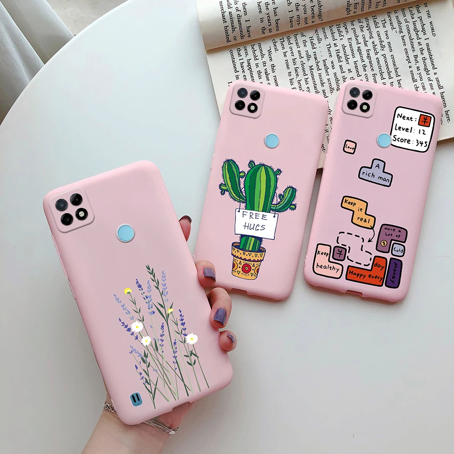 for cover oppo realme c21y case soft silicone cute printed phone cover for realme c21y c21 y rmx3261 realmec21y c 21y coque 6 5 free global ship