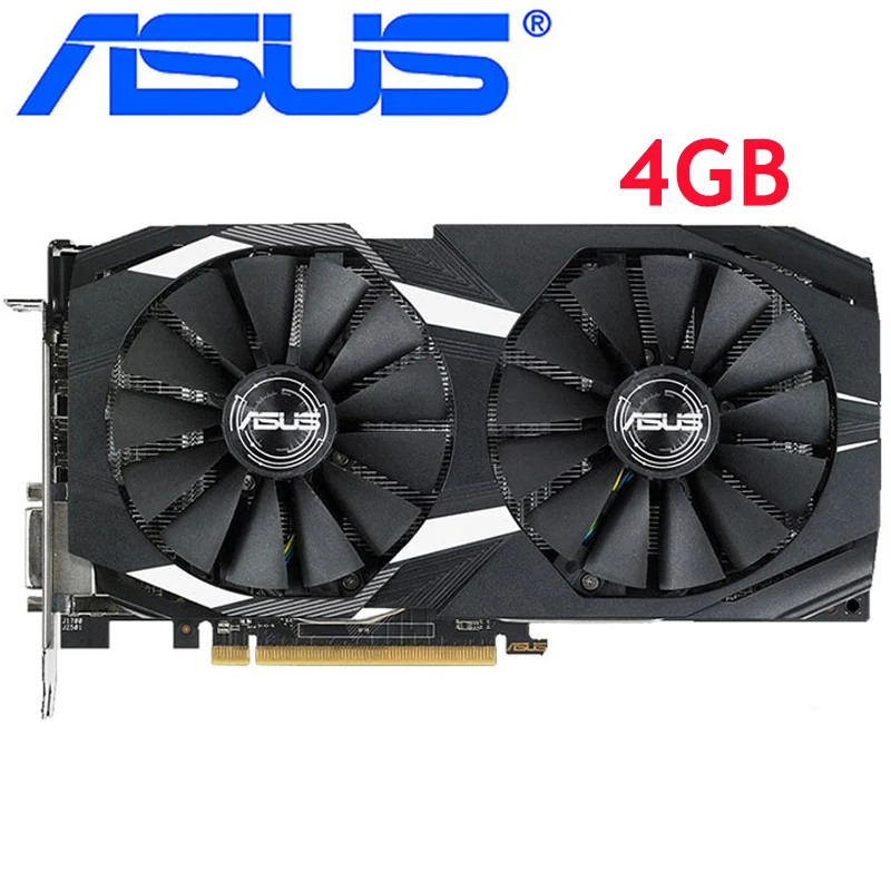 Видеокарта ASUS RX 580 4 Гб 500 бит GDDR5 графические карты для AMD серии VGA RX580 б/у DisplayPort HDMI