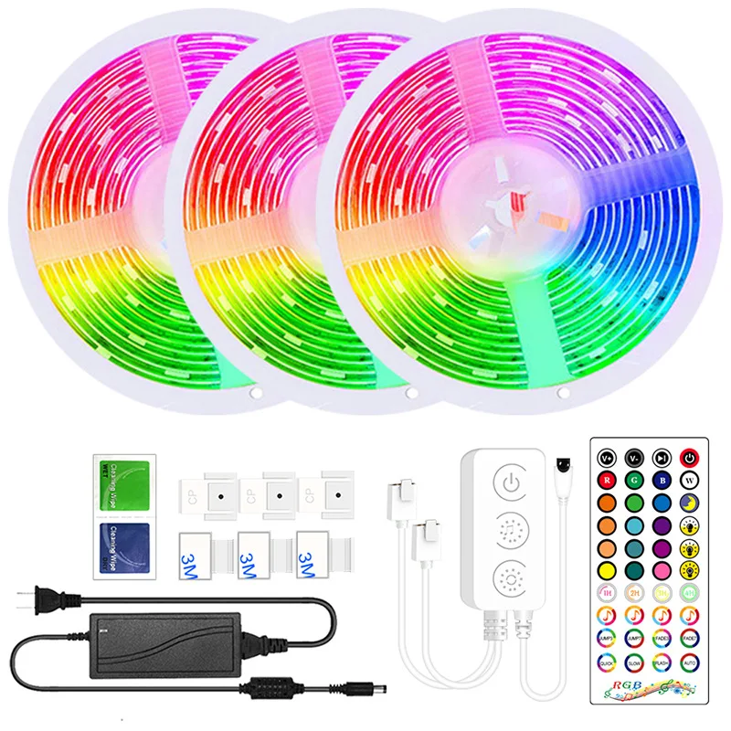 

LED Light Strips Bluetooth WIFI Controller Flexible RGB 5050 Decoration Back Light Lamp Night Light Luminous String For Bedroom