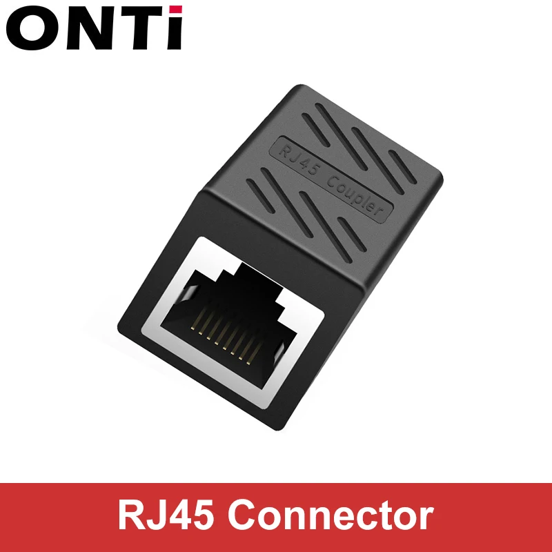 

ONTi RJ45 Connector Cat7/6/5e Ethernet Adapter 8P8C Network Extender Extension Cable for Ethernet Cable Female to Female