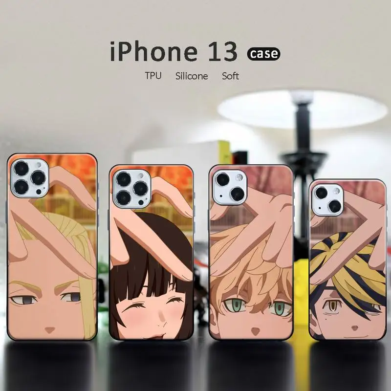 

Japanese Anime tokyo revengers Phone Case for iphone 13 12 11 pro mini XS max 6 6s 7 8 plus X XR soft TPU coque shell funda