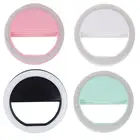 Светодиодный кольцевой светильник для селфи, зарядка через USB, дополнительный светильник для ночной съемки, улучшение освещения для телефона, вспышки