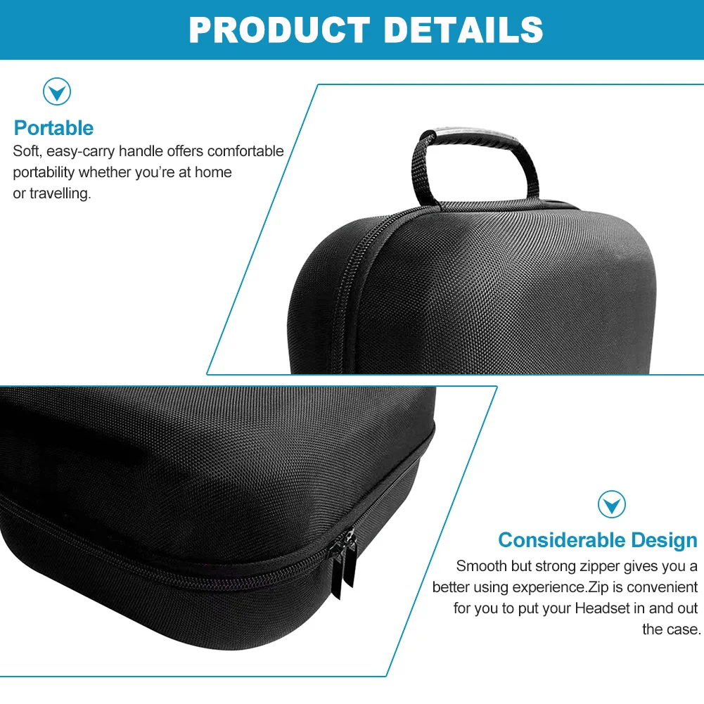 

Storage Bag Zipper Portable Carrying Case VR Accessories Nylon Protection Virtual Reality Gaming Lightweight For Oculus Quest 2