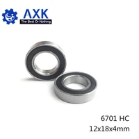 6701 hybrid ceramic bearing 12184 mm abec 1 1 pc industry motor spindle 6701hc hybrids si3n4 ball bearings 3nc 6701rs