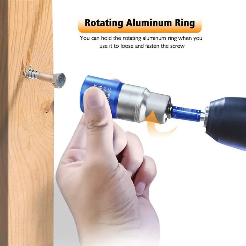 

3/8-13/16"Universal 9-21mm Socket Wrench Adapter Alloy Durable Practical Socket Wrench Connector Socket Wrench Adapter