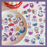 korean cute bear stickers student hand account diy decoration stickers diary hand account decoration wall stickers