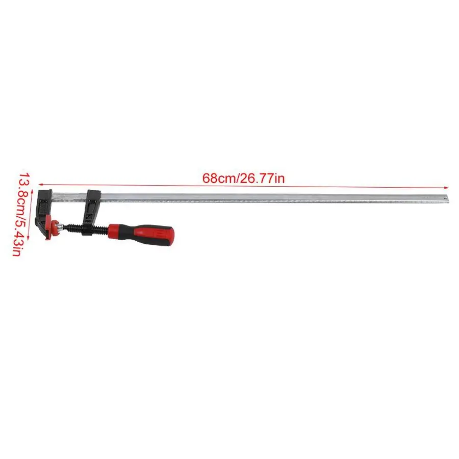 

4Pcs Heavy Duty F Clamps Woodworking Bar Clips Quick Slide DIY Woodworking Clamps Hardware Tool Kit 80*600mm