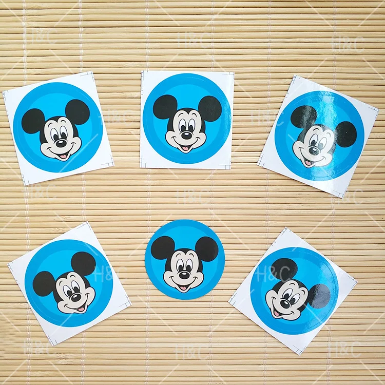 10 шт. наклейки на бутылки Микки Маус | Дом и сад