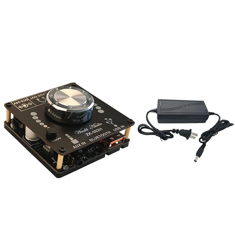 

2X50W Bluetooth 5.0 TPA3116D2 o Power Amplifier Stereo 10W-100W HiFi D Digital USB Sound Card Mini Music AMP US Plug