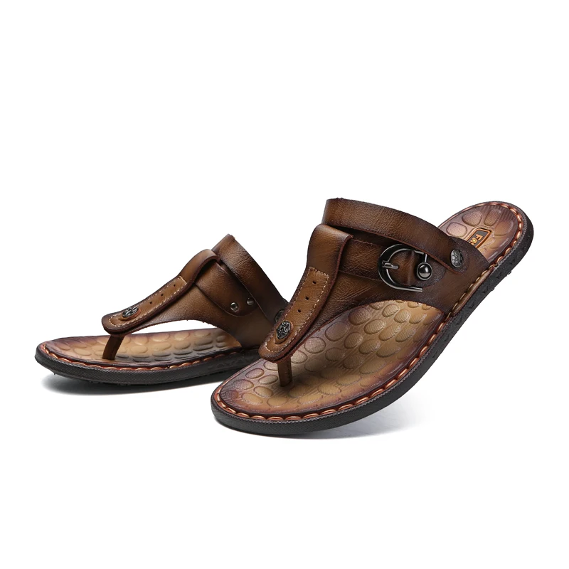 

Мужские рабочие сандалии rasteira da verano 2020 slide homme para zandalias sandalia herren vietnam leather ete sandalle playa cuero для