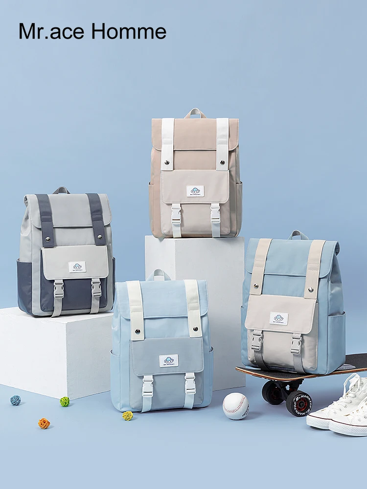 Квадратный 14-дюймовый рюкзак для ноутбука с защитой от кражи Мужской