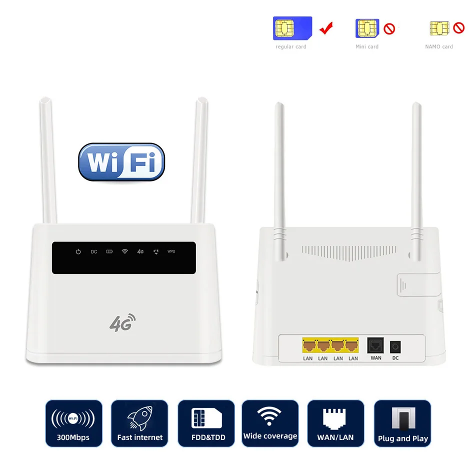 Модем DongZhenHua R9 CPE903, 300 Мбит/с, 4G, Wi-Fi роутер, 2,4 ГГц, беспроводная широкополосная Мобильная точка доступа, 4G LTE роутер с слотом для SIM-карты
