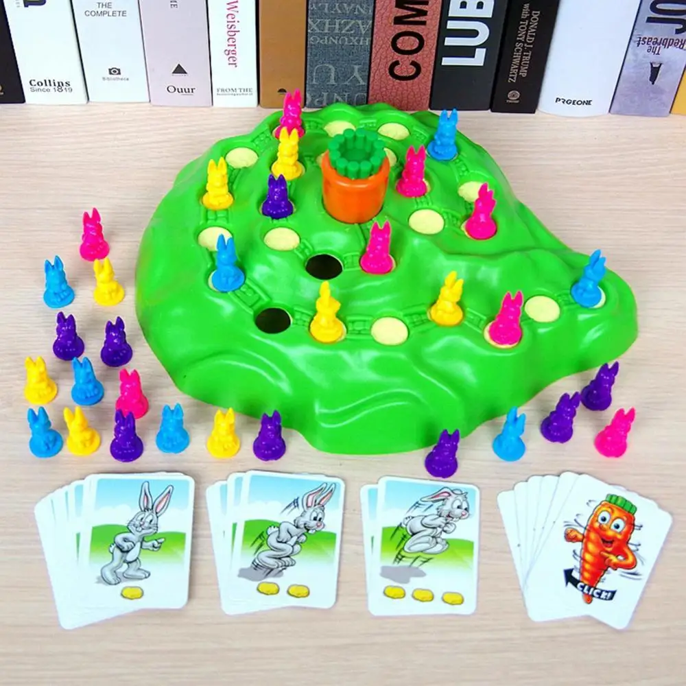

Набор забавных шахматных ловушек с кроликом, приключения с морковкой, Интерактивная интеллектуальная обучающая игрушка для родителей и де...