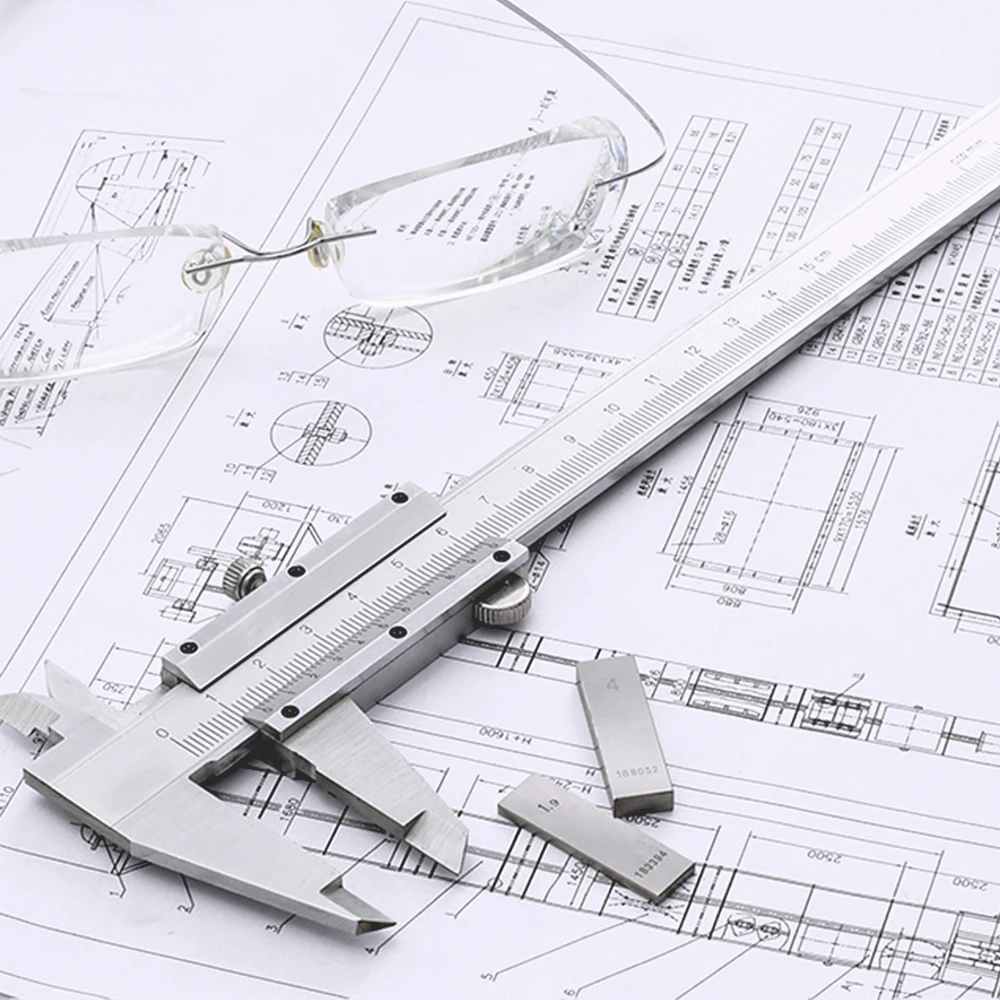 

INGBONT Vernier Caliper Stainless Steel Micrometer High Precision 0-150mm 0-200mm 0-300mm Accuracy 0.02mm Measuring Instrument