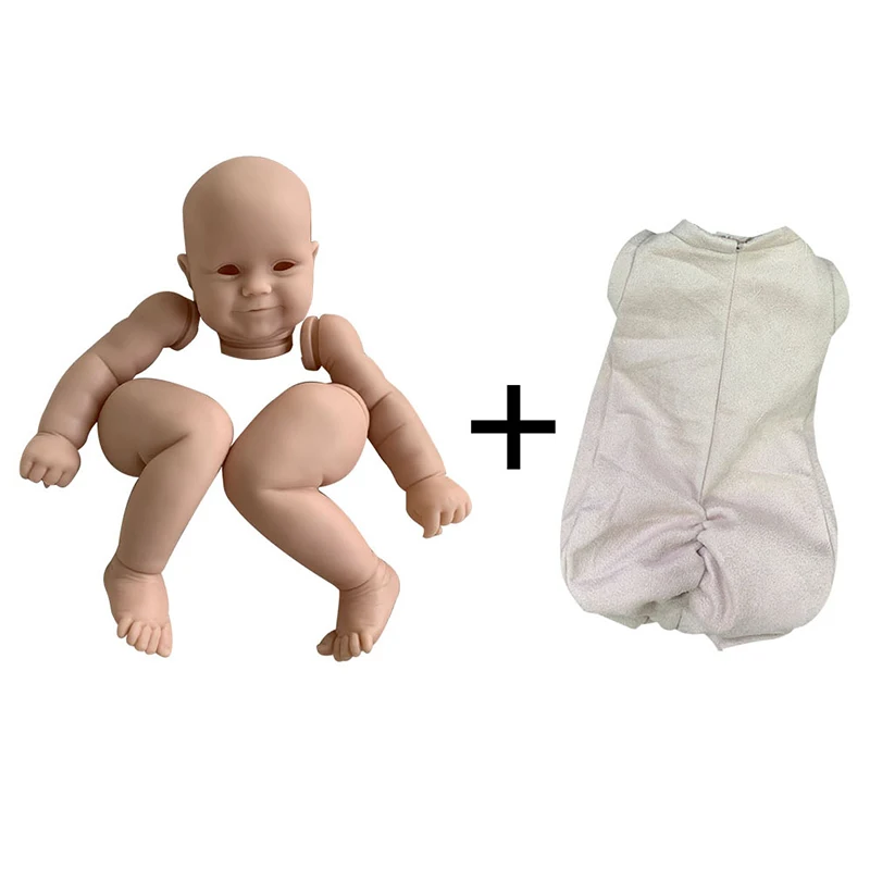 

20 Inch HARLOW Reborn Doll Blank Kit 50CM Realistic Newborn Fabric Body DIY Reborn Bebe Parts Unpainted Kit