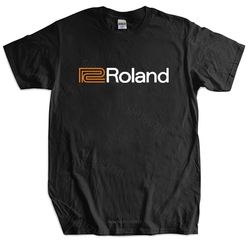 Новая модная футболка хлопковая Футболка Roland Piano organ 4 черная крутая Повседневная