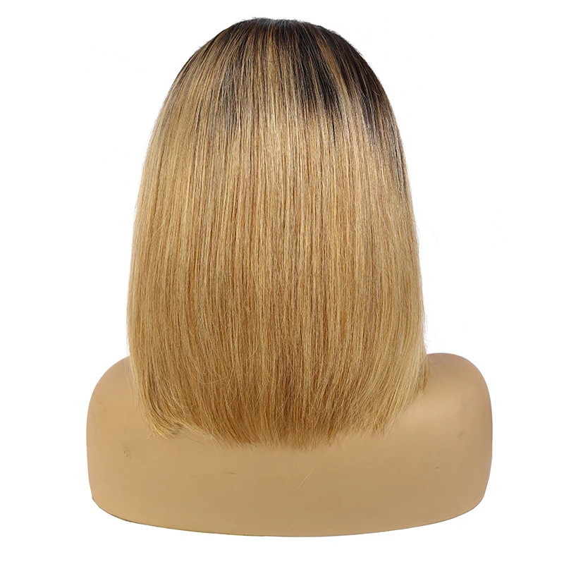 13x4 человеческие волосы спереди бразильские прямые короткие парики для женщин