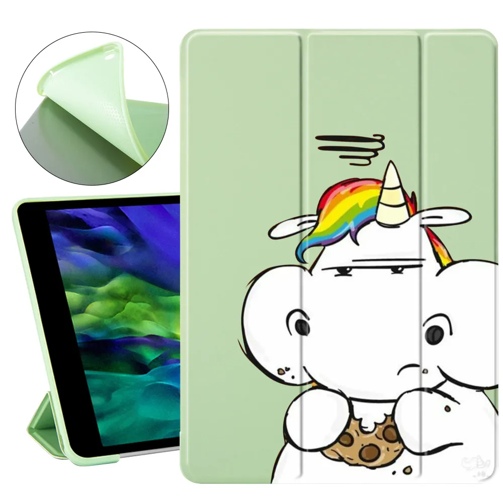 Чехол с единорогом для ipad Pro 11 чехол 2020 Air 4 симпатичный Mini 5 мягкий силиконовый 10 2 8