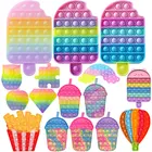 Игрушка-антистресс для детей и взрослых, игрушка для мороженого с блестками, пузырьки, для снятия стресса, аутизма, декомпрессии, сенсорная игрушка, Прямая поставка