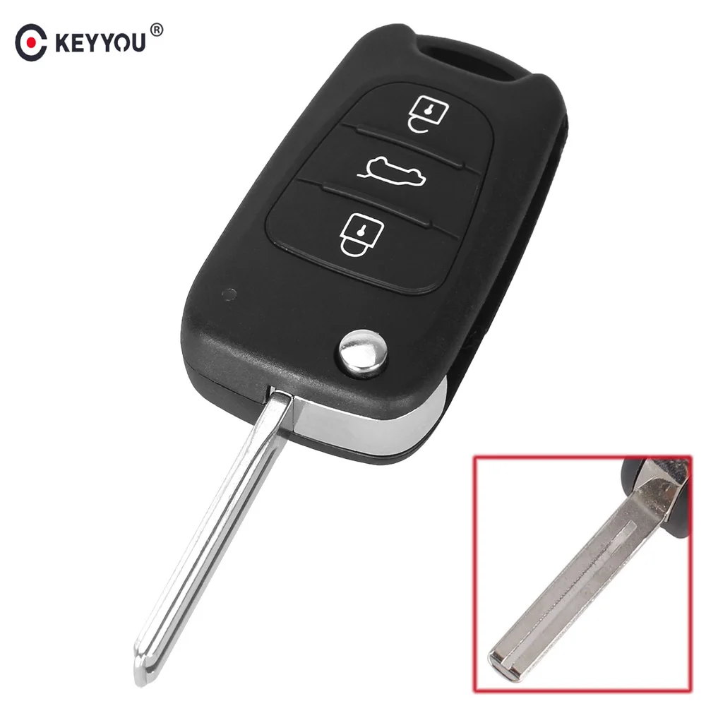 Чехол для автомобильного ключа KEYYOU Hyundai I30 IX35 складной чехол с 3 кнопками