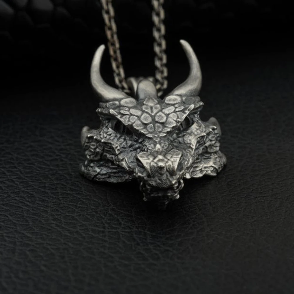 

Pure tin domineering Faucet pendant charms men's punk necklace Chains vintage Jewelry on the neck korean fashio