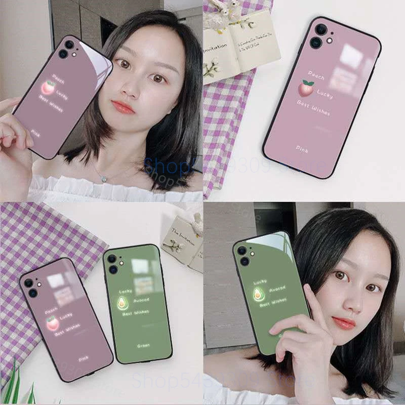 Shining Protect Phone shockproof Glasses Cover For Apple iPhone 7 8 Plus 11 XS XR MAX Sound Acoustic Control Mobile Phone Case