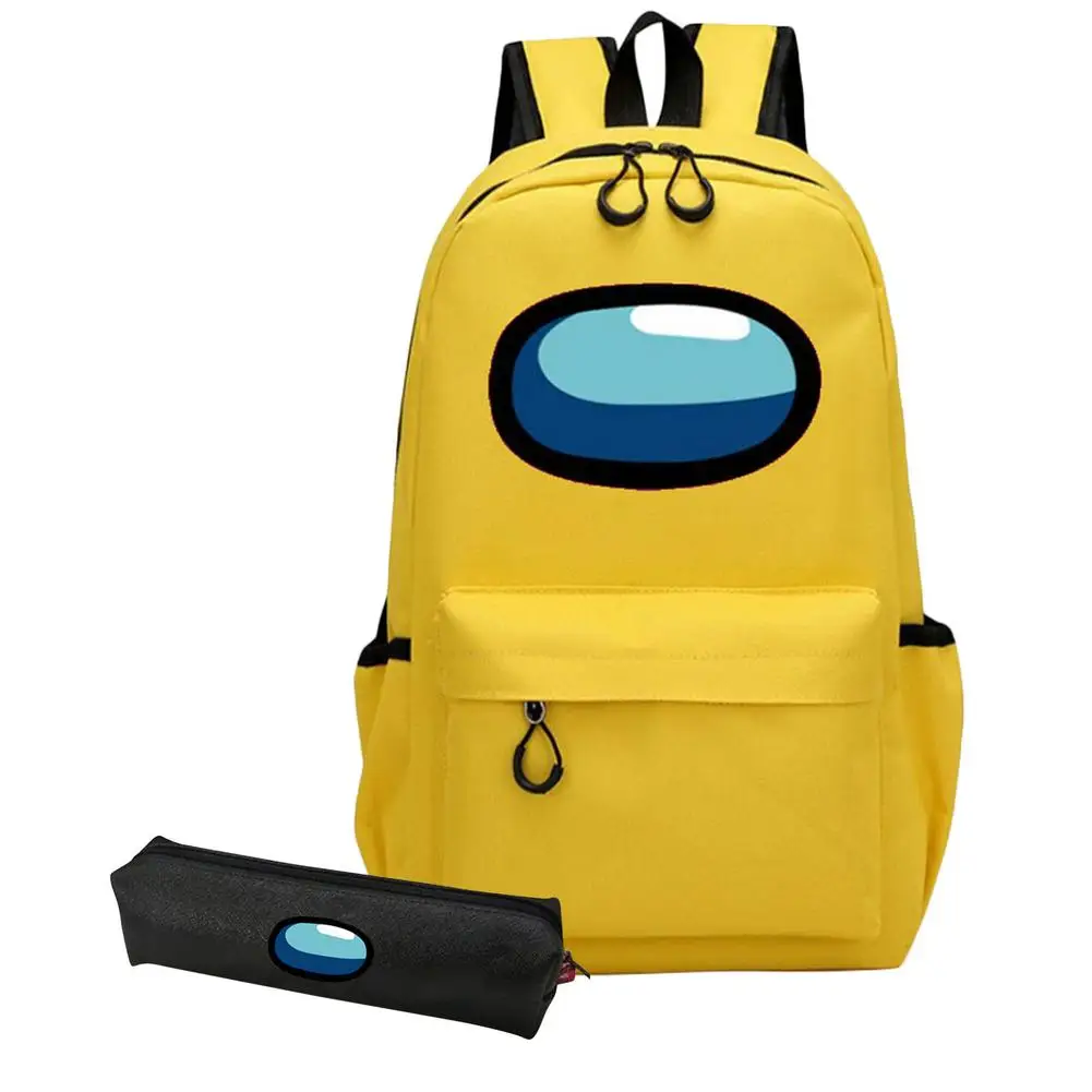 Милый вместительный рюкзак ярких цветов, водонепроницаемый холщовый школьный ранец для детей и подростков, дорожный ранец для ноутбука с п...