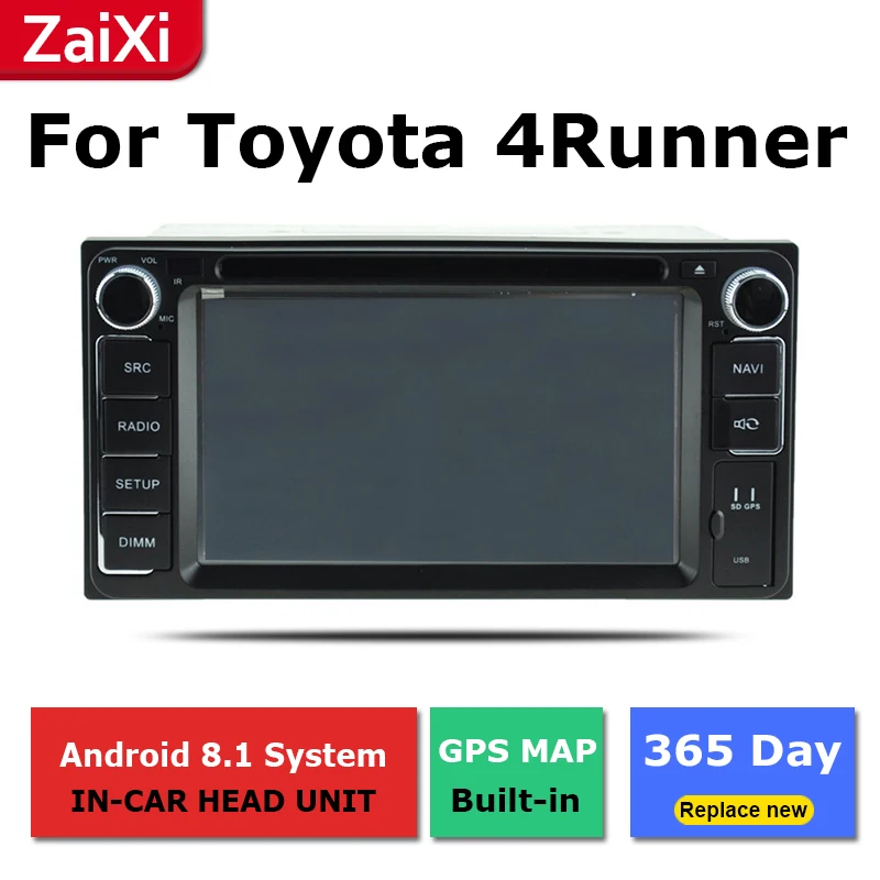 2 Din Android Радио bluetooth GPS навигация wifi стерео видео для Toyota 4Runner SW4 Hilux Surf 2002 ~ 2009