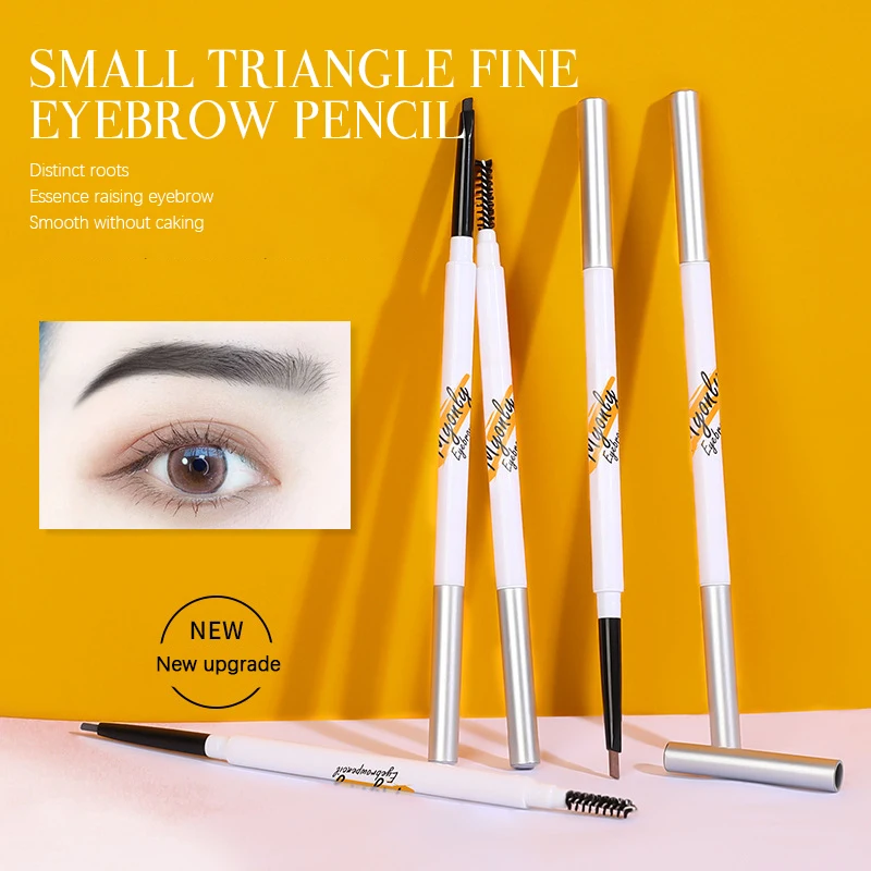 

5 Colors Makeup Eyebrow Pencil Small Triangle Eyebrow Pencil Anti-sweat Easy To Remove Professional High Quality Female Makeup