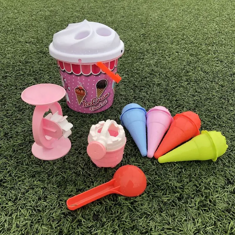 Детские пляжные игрушки из песка модели мороженого набор ведра игровые наборы