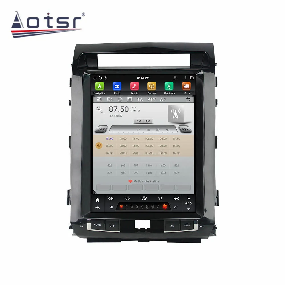 Автомобильный мультимедийный плеер с сенсорным экраном в стиле Tesla Android 9 0 для TOYOTA