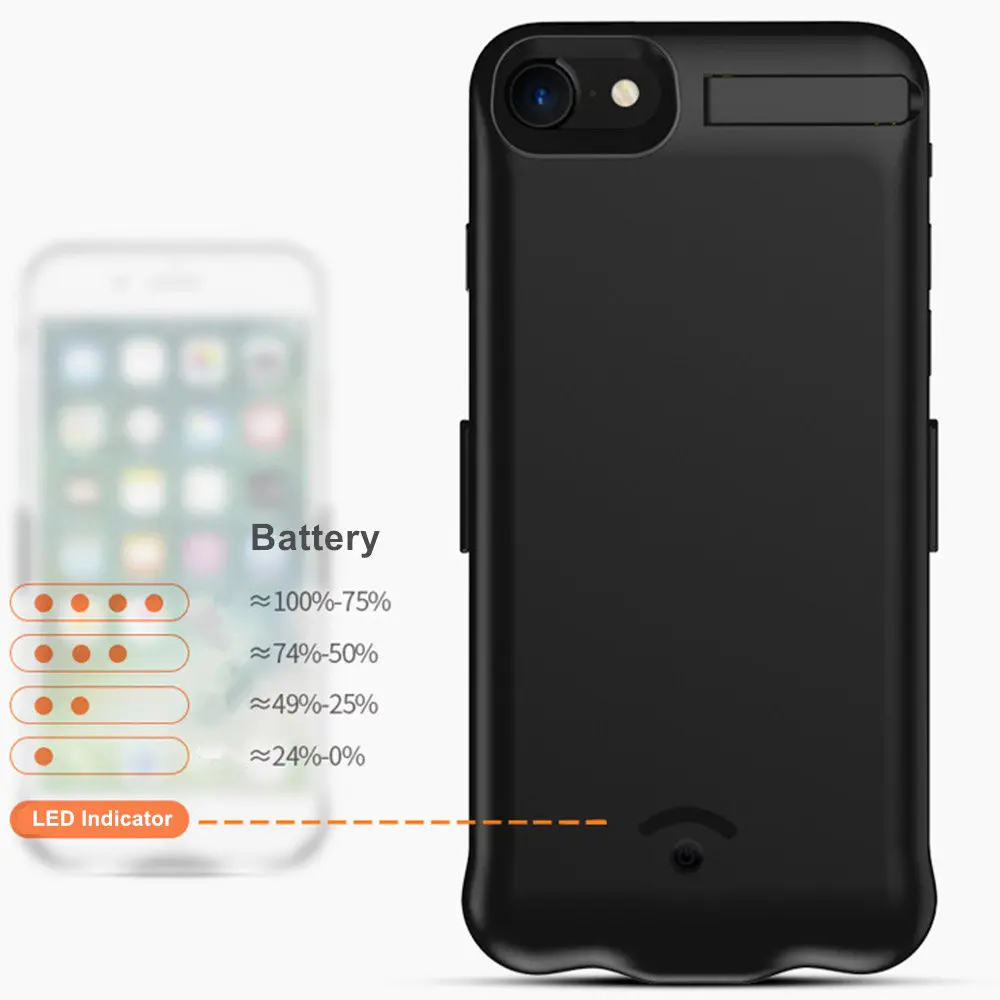 Для iPhone 6 6s 7 8 чехол для питания ультра тонкий зарядного устройства Smart 10000 Mah power Bank