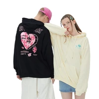 harajuku hoodie love print hooded sweatshirt womens autumn 2021 couple hoodies loose pullovers h1543