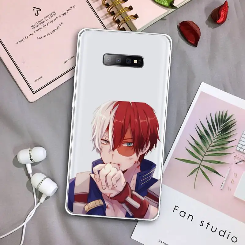 

Todoroki Shoto My hero academia Phone Case Transparent For Samsung Galaxy A 71 21s S note 8 9 10 plus 20 ultra