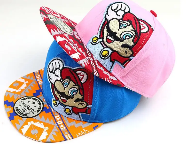 Новинка 1 шт. Модная красная Кепка с рисунком Супер Марио Повседневная для