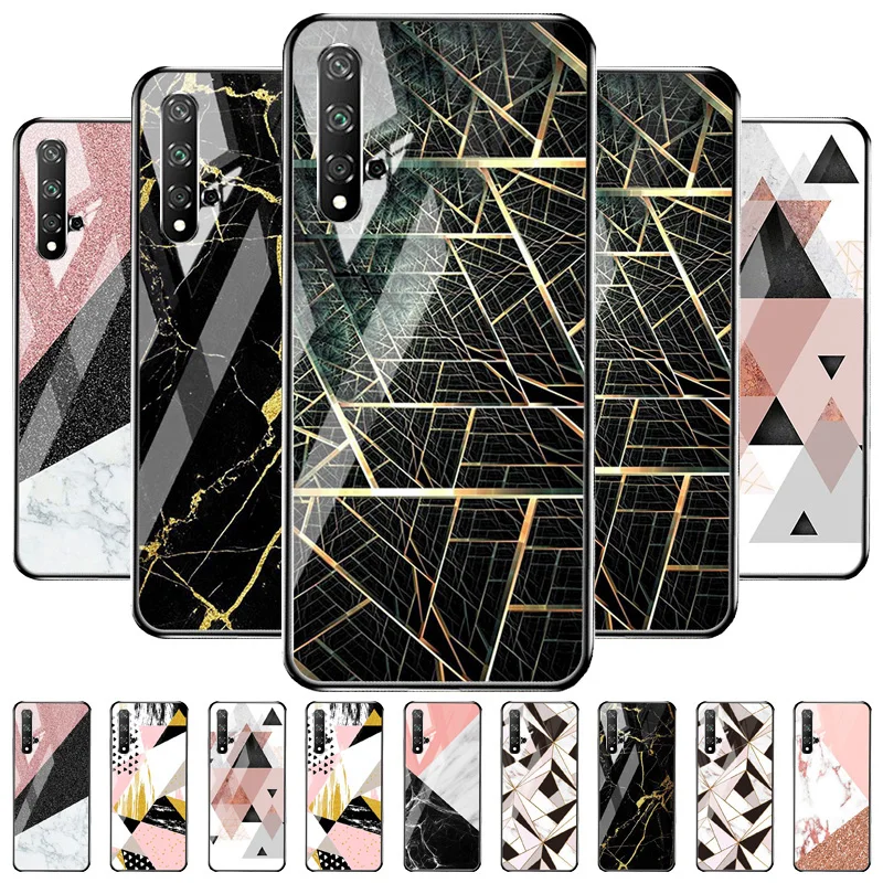 For Huawei Nova 5T Case Liquid Silicone Tempered Glass For Huawei Nova 2S 3 4E 5i Pro 6 SE 7i 2 Lite Phone Cases Hard Back Cover