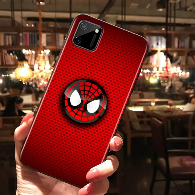 marvel avengers logo for oppo realme 5 5s 5i 6 6s 6i 7 7i 8 8i narzo 10 20 30 q3 q3i pro 5g global black phone case free global shipping