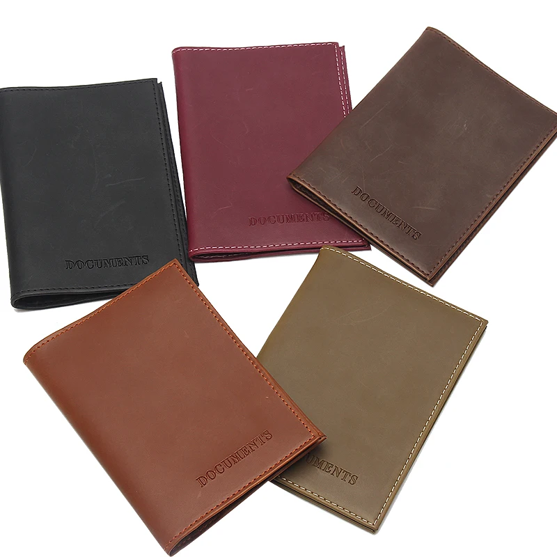 Бумажник из натуральной кожи для водительских прав сумка российского