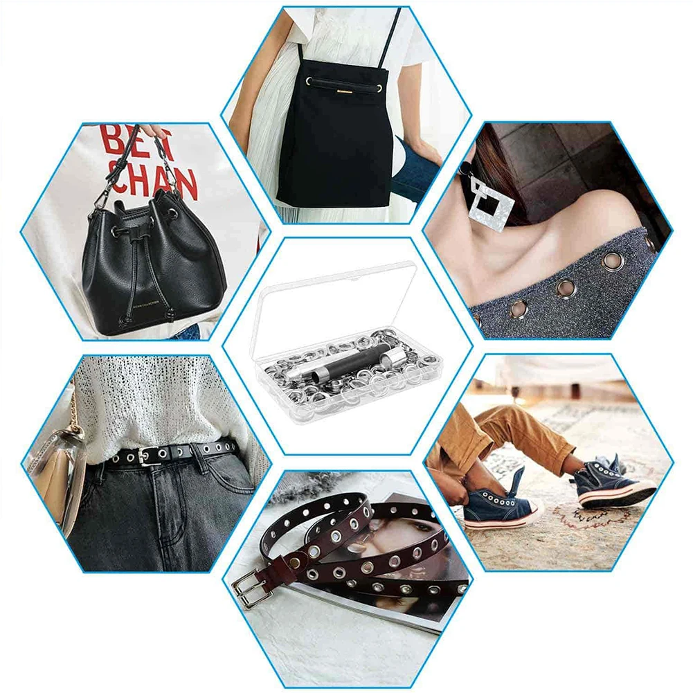 120 пар комплект для втулки с дырками ремонта багажа 12 мм Металлические люверсы