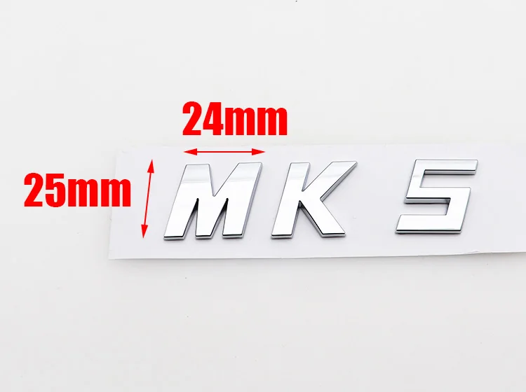 1 шт. 3D ABS MK5 MK6 MK7 MK7.5 Автомобильный логотип буквы наклейка задняя дверь багажник