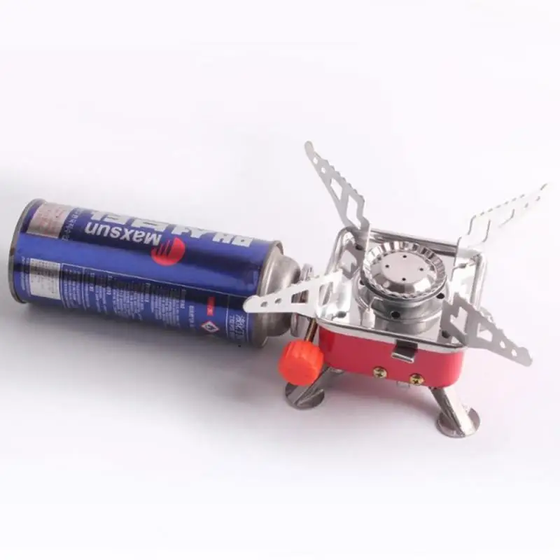 New Outdoor Gas Burner For Camping Stove Lighter Tourist Equipment Kitchen Cylinder Propane Grill Powerful Wind Proof | Спорт и