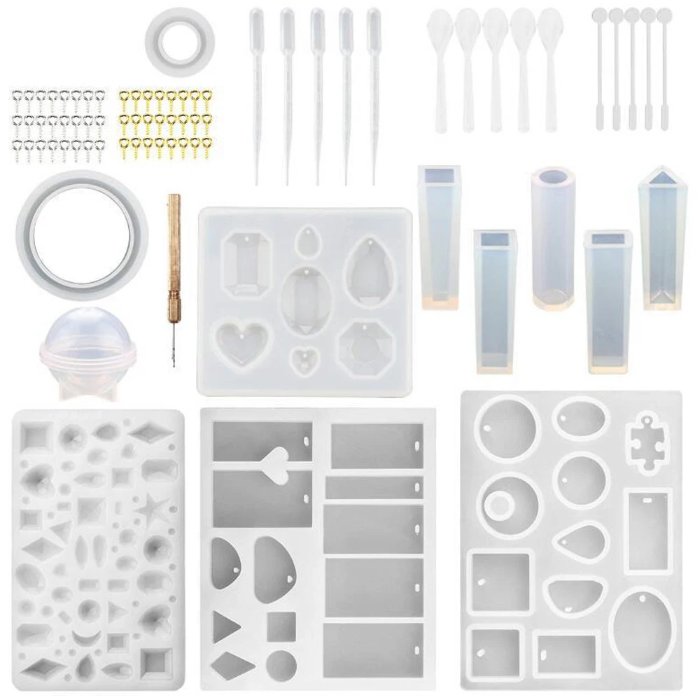 Формы для эпоксидной смолы набор серьги подвеска силиконовые формы плетения
