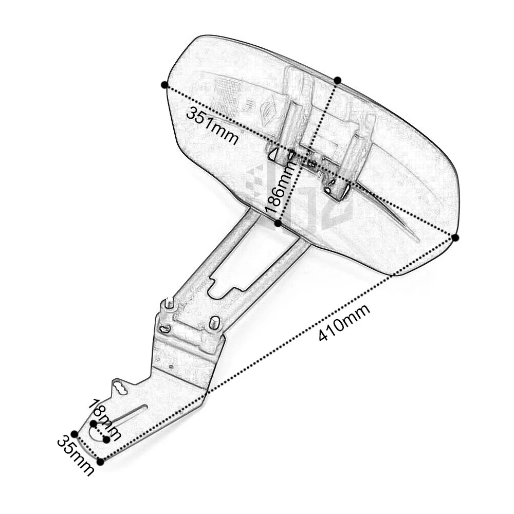 

Motorcycle ABS Rear Mudguard Bracket Wheel Tire Splash Pad Fender Protector Cover Frame For SUZUKI GSX250R GSR600 Accessories